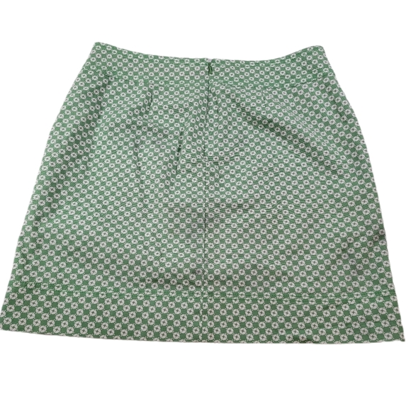 Talbots, size 10 skirt, green geometric, back zip, fully lined, great condition - Picture 2 of 7